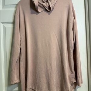 Daily Ritual Blush Tunic Hoodie